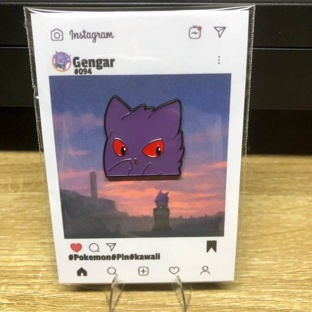 Pokemon Pin Set Of 5 Gengar Kawaii Brooch Fashion Lapel Badge Jewelry Gift